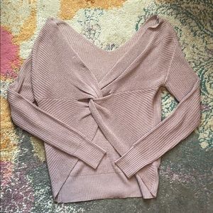 NEVER WORN lavender twist back sweater